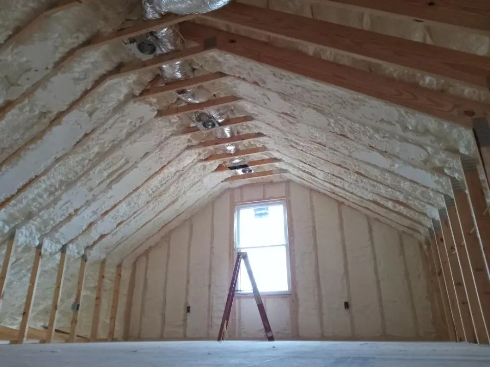 Spray foam roofing application for Crawl Space Insulation project in Cypress